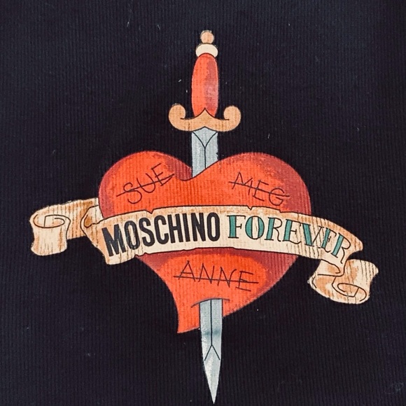 MOSCHINO MARE “Moschino Forever” CollectibleTimeless Black Tank Top S/M - Picture 4 of 6